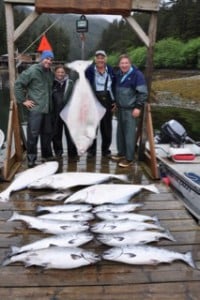 A day's catch. Kyle & Trina Vierk, George Scocca, and Steven Luft